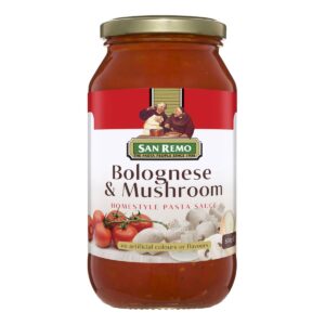 San Remo Pasta Sauce - Bolognese and Mushroom