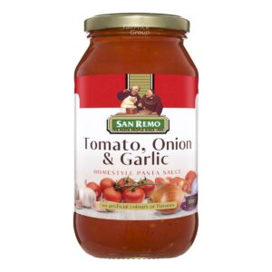 San Remo Pasta Sauce - Tomato, Onion & Garlic