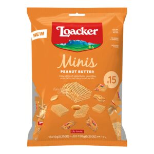 Loacker Classic Mini Crispy Wafers - Peanut Butter