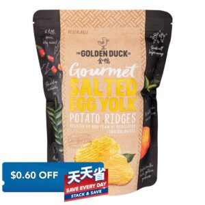 The Golden Duck Co. Gourmet Potato Ridges - Salted Egg Yolk