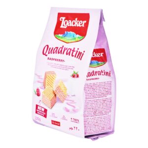 Loacker Quadratini Crispy Wafers - Raspberry-Yogurt