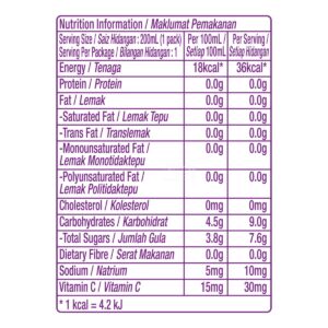 Ribena Blackcurrant Fruit Packet Drink - Less Sweet