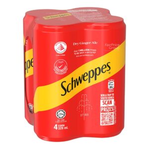 Schweppes Carbonated Can Drink - Dry Ginger Ale