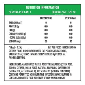 Sprite Sparkling Lemon Lime Can Drink - Zero Sugar