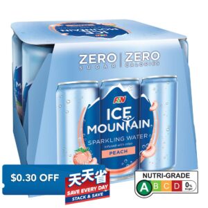 F & N Ice Mountain Sparkling Can Water - Peach