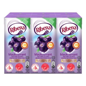 Ribena Blackcurrant Fruit Packet Drink - Less Sweet