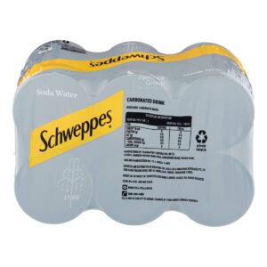 Schweppes Carbonated Mini Can Drink - Soda Water