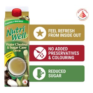 F & N NutriWell Reduced Sugar Drink - Water Chestnut & Sugar Cane