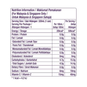 Ribena Blackcurrant Fruit Can Drink - Lightly Sparkling