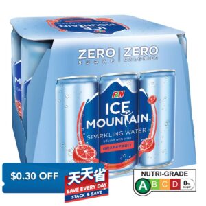 F & N Ice Mountain Sparkling Can Water - Grapefruit(No Sugar)