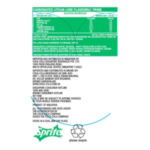 Sprite Sparkling Lemon Lime Can Drink