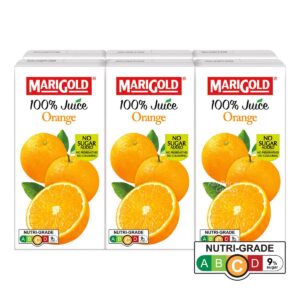 Marigold 100% Packet Juice - Orange