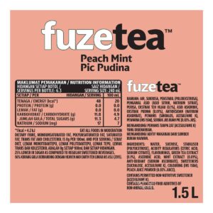 Fuze Tea Flavoured Tea Bottle Drink - Peach Mint
