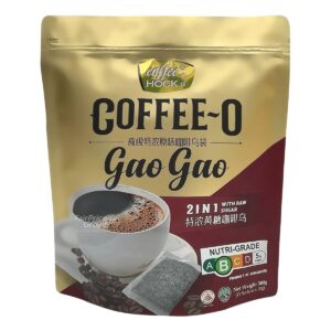 Coffee Hock 2 in 1 Instant Coffee-O Bags Gao Gao - Raw Sugar