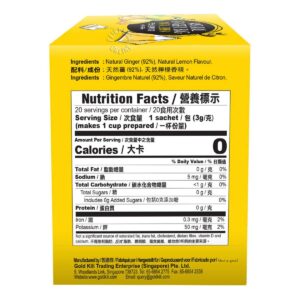 Gold Kili Natural Ginger Bag with Lemon