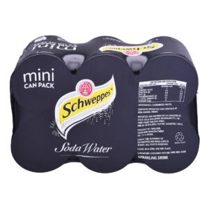 Schweppes Carbonated Mini Can Drink - Soda Water
