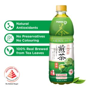 Pokka Bottle Drink Sencha Japanese Green Tea - No Sugar