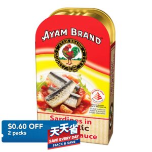 Ayam Brand Sardines in Organic Tomato Sauce