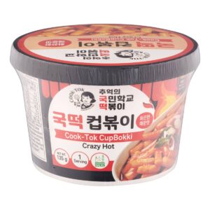 Cook-Tok Cup Tteokbokki Spicy Rice Cakes - Crazy Hot