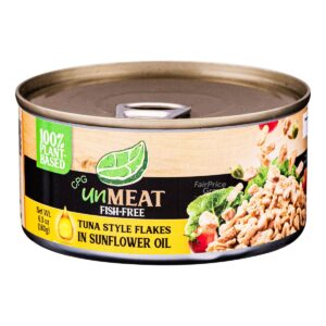 Unmeat Fish-free Tuna Style Flakes in Sunflower Oil
