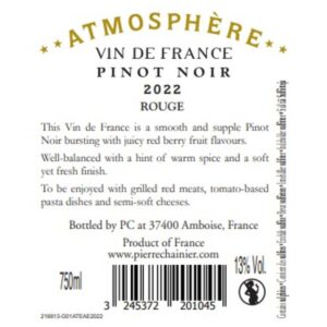 Atmosphere Pinot Noir Rouge France Red Wine