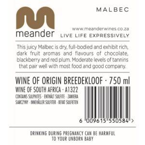 Meander Malbec South Africa Red Wine 2023