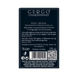 Cantine Paolini Gurgo Chardonnay Sicilia DOC White Wine 2023