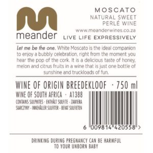 Meander Moscato White South Africa Sparkling Wine