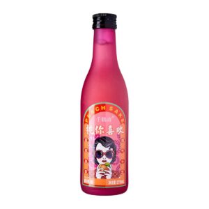 Kirei Tao Ni Xi Huan Chinese Peach Sake Glass Bottle