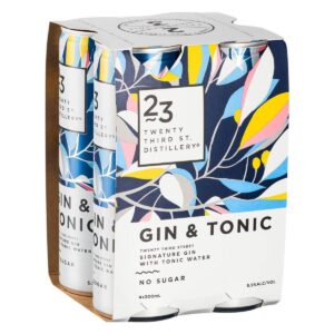 23rd Street Distillery Gin & Tonic Cocktail