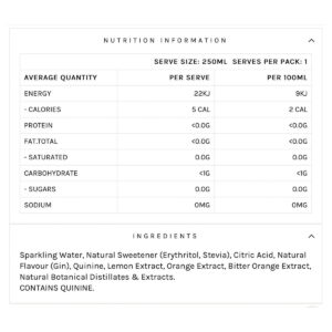 Naked Life Non-Alcoholic Cocktail - Classic G&T