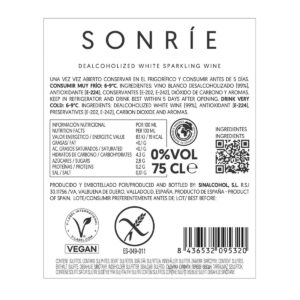 Sonrie Sparkling 0.0 Blanco White Wine