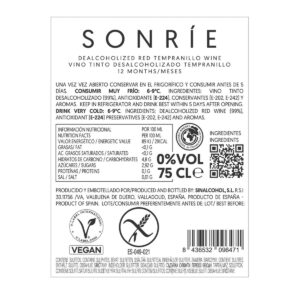 Sonrie 12 Months Tinto 0.0 Red Wine