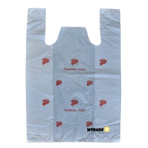 MTRADE Medium White Plastic Bag with Print Value Pack