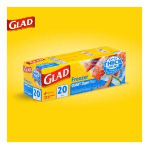 Glad Freezer Zipper Bags - Quart
