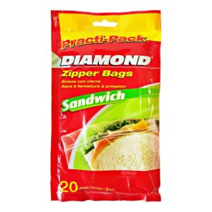 Diamond Zipper Bags - Sandwich