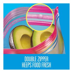 Ziploc Double Zipper Storage Bags - Quart