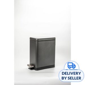 HOUZE HOUZE - 10L MIRA Matte Slim Step Bin (Grey)