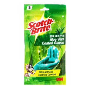 3M Scotch-Brite Aloe Vera Coated Gloves - Small