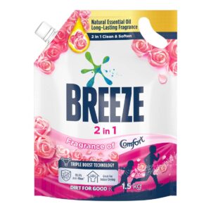 Breeze Liquid Detergent Refill - Comfort (Long Lasting Perfume)