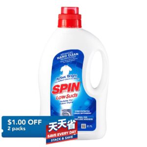 SPINmatic Low Suds Liquid Detergent - Active Bright