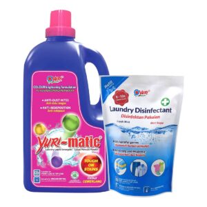 Yuri-matic Laundry Liquid Detergent with Refill - Floral