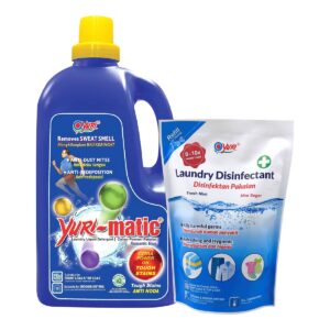 Yuri-Matic Laundry Liquid Detergent with Refill - Romantic Blue