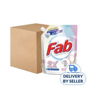 [Carton] Fab 2X LOW SUDS Laundry Detergent Refill - Sakura