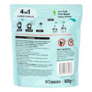 Ka 4-in-1 Laundry Capsules Detergent Refill - Indoor Drying