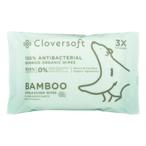 Cloversoft Plant-Based Antibacterial Wet Wipes