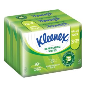 Kleenex Hand & Face Moist Wipes - Refreshing