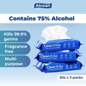 Alcean Alcohol Disinfectant Wipes
