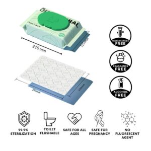 Mianmumu Flushable Baby Toilet Wet Wipe