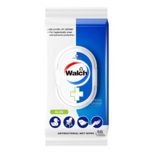 Walch Antibacterial Wet Wipes - Aloe